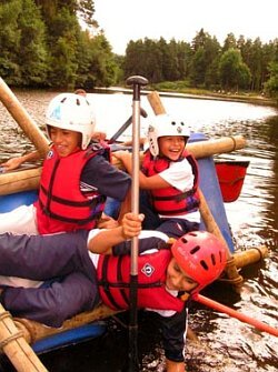 rafting in wet clothes